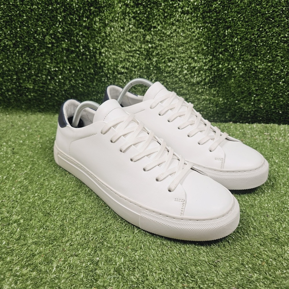 Beckett Simonon Reid Low Top White Leather Casual Sneakers Mens Size 9
